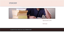 Desktop Screenshot of eteacher.com